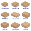 Present Wrap 10st 9Sizes Party Supplies Smycken Craft Wedding Event Wraping Cardboard Package Candy Storage Kraft Paper Box