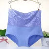 Calcinha das Mulheres Respirável Algodão Underwear Mulheres Moda Floral Impressão Corporal Shaper Cintura Alta Cintura Feminino Conforto Grande Balé