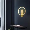 Wall Lamp BROTHER Brass Wall Lamp Nordic Modern Gold Sconces Simple Design LED Light Indoor For Home Decoration