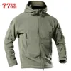 Military Fleece Tactical Jacket Men Thermal Outdoors US Warm Hooded Coat Male Militar Softshell Hike Outerwear Army Jackets 4XL X0621