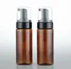 150ML Plastic Amber Clear Foaming Bottles Soap Mousses Liquid Dispenser Froth Pump Shampoo Lotion Package Bottle SN2608