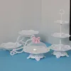 Cake Stand Dishes Cupcake Snacks Plattor Plast Candy Vardagsrum Hem Tre-lager Platta Kreativ Modern Fruktkorg