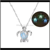 Pendentif Creux Tortue Forme Ras Du Cou Femme Lumineux Brillant Dans L'obscurité Pendentifs Colliers Déclaration Femmes Collier Bijoux Cadeau Livraison Directe 2