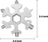 18 en 1 combinaison multifonction outils à main leflé de neige clés en acier inoxydable Tournevis à bouteille plate croix croix extérieure K5524099