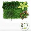 Green Monstera Artificial Boxwood Hedge Covers Fern Plants Wall Panel Leaf Fence Greenery Hanging Fake Plant Decor Decorative Flow269f