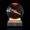 Nowość Produkty 60cm / 80 cm K9 Crystal Solar Układ Planet Globe 3d Laser Grawerowany Sun Piłka z przełącznikiem dotykowym LED Light Base Astronomia