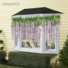 Amerikaanse voorraad 12 stks / set 3.6 voet kunstbloemen zijde Wisteria wijnstok opknoping bloem voor bruiloft tuin floral diy woonkamer kantoor decor