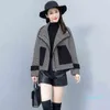 Women's Wool & Blends Simple Plaid Short Woolen Coat Female Autumn Winter Korean Fashion Loose Large Size Bat Sleeve All-match Overcoat