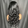 Transparent 13x4 Lace Frontal Wig Loose Wave Human Hair Wig För Kvinnor Virgin Hair Brazilian Wig Blekt Knots Grade 12A Hår