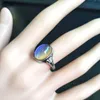 Vrouwen mannen unisex vintage sfeer temperatuur kleur verandering slimme ringen ovale paar sieraden magic stemmig stenen ring roestvrij staal r