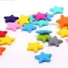Chenkai 50 Uds estrella de silicona mordedor cuentas DIY mamá usando chupete para Baby Shower juguete de joyería sensorial 210316 135 Z2
