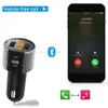 Bil mp3 -spelare Bluetooth Hands Kit FM sändare cigarettändare Dual USB laddar batterispänningsdetektering u diskspel2368821