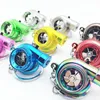 Keychains Mini Turbo Turbocharger Keychain Spinning Turbine Key Chain Ring Keyring Keyfob Car Interior Gifts Accessories7130518