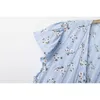 スウィートガールズエレガントな花のMidiドレス夏のファッションレディースセクシーな作物ESかわいい女性のソフト女性シックES 210427
