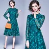 spring fashion Casual Women Dresses Hollow Out long Sleeve Floral Crochet Lace dress Vestidos 210531