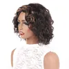 Ishow Short Bob Wigs Lace Part 1b/30 27# 2# 4# Brazilian Virgin Human Hair Wigs Brown Colored Curly Body Wave