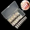 Prensa de luxo em unhas 100 pcs Ballerina Nail Art Artificial Falso Falso Unhas Full Stick Pontas de Ballet Francês Phototerapia Pacote com Caixa 20 Caixas muito