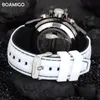 Boamigo Luminosa Militar Quartzo Quartzo Impermeável Top Marca Luxo Homens Esporte Borracha Strap Analog Digital Relógio 210329