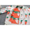 Baby jongens meisjes wortel cardigan jas kinderen kleding lente herfst jongen meisje lange mouwen gebreide kinderen 210521