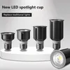 مصابيح LED COB E27 GU10 7W 9W 12W DIMMBLE SPOTIGHT أسفل بقعة الضوء دافئ بارد أبيض /أبيض غرفة المعيشة مصباح D1.0