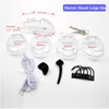 Sex Shop Venting Hole Design Electric Shock Male Chastity Device With 4 Penis Rings,Electro Cock Cage,BDSM Lock Sex Toy For Men P0827