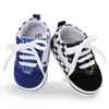 Baby Shoes de berço recém -nascido Baby Sofle Sone Shoe Anti Slip Canvas Sneaker Trainers Pre -Walker Infant S 33