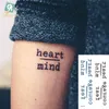 Waterproof Temporary Tattoo Personality Language Beautiful Sticker Sexy Bady Art Fake Tatto Neck Wrist For Womenand Men