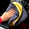 New Cloth Car Coral Fleece Auto Torkning Rags Effektiv Super Absorberande Mikrofiber Rengöring Hem Tvättstädning Handdukar