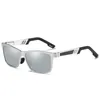 Lunettes de soleil pour hommes Polarise Classic Pilot Sun Verres de soleil anti-éclat Aluminium Magnésium Frame306n