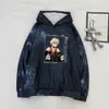 Classic Anime My Hero Academia Sweatshirt Bakugou Katsuki Grafisk Print Hoodie Mode Tie-Dye Kostym Harajuku Pullover Male Y0803