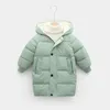 2021 new kid's down coat padded jacket boys & girls medium and long for children thickened cotton in winter fashion lovely style