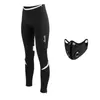 Pantaloni da corsa Santic in pile termico riflettente invernale da donna MTB Bike 4D cuscino imbottito traspirante bicicletta da corsa pantaloni da ciclismo