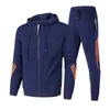 Muscle autumn new men's suit sports leisure sweater hooded two-piece Hoodie pants Tracksuit SetPTM3OVX9273r