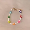 Kralen strengen bloem kralen armband voor meisjes bohemia zaad vriendschap kinderen schattige sieraden accessoires groothandel cadeau inte2222
