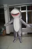 Costume della mascotte del grande squalo bianco dell'immagine reale Vestito operato per la personalizzazione del supporto della festa di carnevale di Halloween
