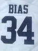 Mens Len Bias 34 Northwestern Wildcats High School Basketball Jersey Len Based Basketball