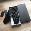 Women's quality leather gloves and wool touch screen rabbit hair warm sheepskin Five Fingers Gloves231k