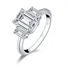 Band Promise Ring 925 Sterling Silver SONA Diamond Engagement Fedi nuziali per le donne Finger Party Jewelry Gift 211217