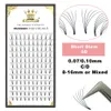 3D / 4D / 5D / 6D / 10D Premade Lashes Szerokie wachlarze Rzęsy z krótką łodygą Rosyjska objętość Przedłużanie rzęs Faux Mink