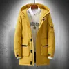 Hiver doudoune hommes long pardessus avec capuche épais manteau hommes chaud veste mode vêtements Harajuku veste Japen Style 211110