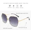 Luxury Big Frame Square Sunglasses Fashion Women Brand Designer Personality Sun Glasses High Quality UV400 Lens with Box and Cases