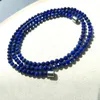 Странные пряди Афганистан Голубой натуральный лазил эллипс эллипс каменный браслет с герметичными бусинками драгоценные браслеты для женщин мужские подарки ювелирные украшения Fawn22