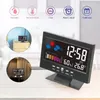 Horloges de Table de bureau horloge météo numérique écran couleur écran LCD humidimètre calendrier sans fil décor à la maison