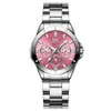 LMJLI - CHENXI 019A Femmes Mode Montres De Luxe Femmes Montres À Quartz Dames De Luxe Strass Cadran Horloge Étanche Reloj Mujer