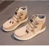 2021 Jesień Nowe Damskie Flat Casual Shoes Lady Outdoor High Top Sneakers Elastyczne Zespół Kobiet Platformy Buty do biegania Plus Rozmiar 43 Y0907