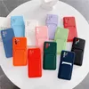 Card Holder Wallet Phone Cases For Xiaomi Redmi Note 10 Pro Max S Red Mi K40 Pro Plus 10S Soft Liquid Silicone Candy Cover