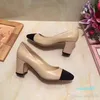 Designer Kalbsleder Damen Catwalk Kitten Heels Pumps Slingbacks Sandalen Mules Flats Beige Grau Kleid Hochzeit Einzelschuhe 2081