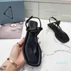 Designer- Sommer sexy Clip-Toe-Strandsandalen mit flachem Boden, Damen-Reise- und Urlaubsmode, römischer Einzelschuh mit einem Knopf