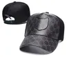 Heren en dames katoenen baseball caps mode elastische pet met leernerf unisex hiphop hoed borduurwerk vier seizoenen zonnescherm