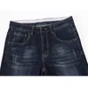 Kstun Herren Jeans Sommer Denimhose Slim gerade dunkelblau regelmäßig Fit Freizeit Lange Hosen berühmte Marke Jean Men Hombre 210318